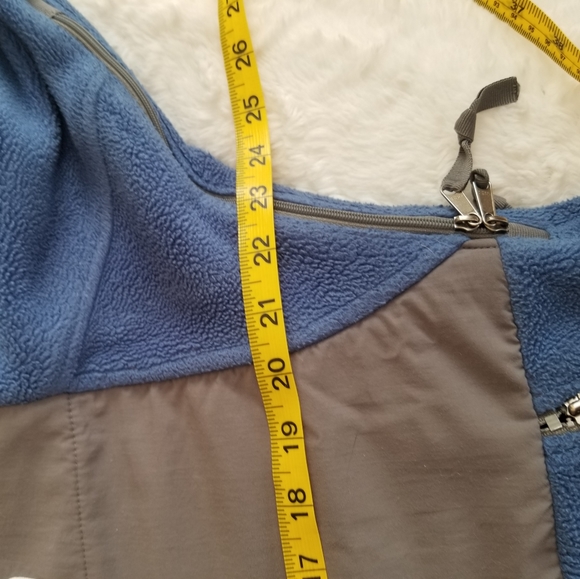 The North Face Denali Jacket Blue and Gray Vintage - Picture 3 of 8